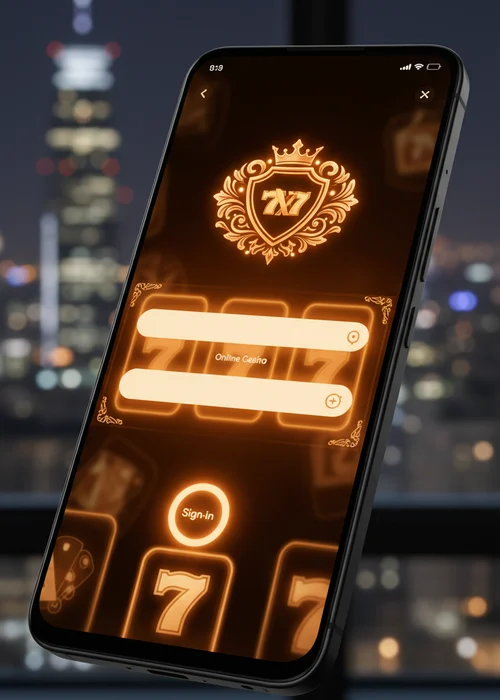 Screenshot of Royal Wheel Casino login interface with username and password fields, showcasing a secure and modern design for players